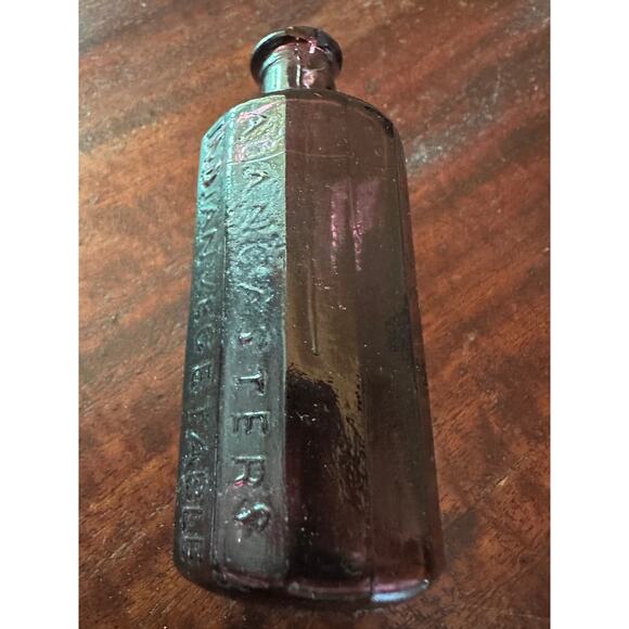 3 Purple Vintage Miniature Elixir and Medicine Bottles - Picture 9 of 13